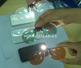 催し物のためのプラスチック 3D 花火ガラス 0.06mm ポリ塩化ビニール レーザー レンズ