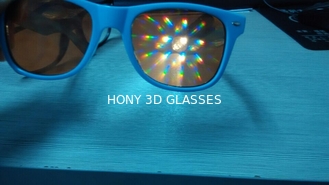 ポリ塩化ビニール材料党/3d花火ガラスのためのより厚いレンズ3Dの回折ガラス
