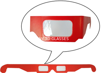 Anaglyphicペーパー3Dガラス、使い捨て可能な赤3dのモニター ガラス400*37mmのサイズ