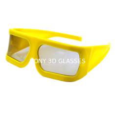 大きいサイズ3Dガラスは3D 4D 5D映画を見るIMAXの映画館のためのフレームを黄色にします
