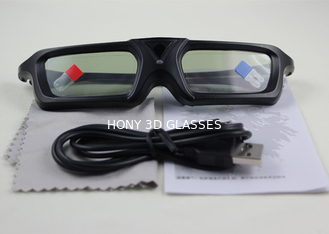 小型 USB のコネクターと普遍的な赤外線活動的なシャッター 3D TV ガラス