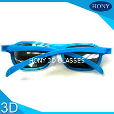 映画館のABS線形分極された3Dガラス、青いフレームが付いている3D映画ガラス