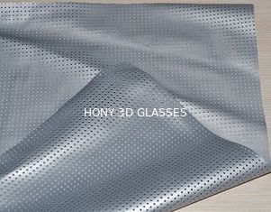 3D 映画館のために Foldable 穴があいたポリ塩化ビニールの銀の映写幕