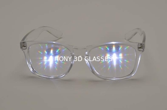 最終的なプラスチック回折ガラス、3Dプリズム効果EDMの虹のWayfarer様式の激賞のEyewearの花火ガラス