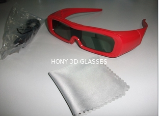 赤普遍的で活動的なシャッター 3D TV ガラスの反作用 LCD レンズ