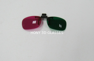一見 3D 映像および映画のためのプラスチック赤い緑 3D ガラスで切て下さい
