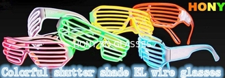 党、シャッターのための流行のプラスチック白熱 El ワイヤー ガラスはサングラスを影で覆います