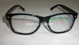 プラスチック フレームの okulary 虹 3d の花火ガラスは 0.06mm レーザー レンズをかわいがります