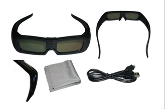 分極された効果普遍的で活動的なシャッター 3D ガラス Bluetooth 120Hz