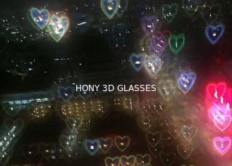 印刷されるロゴのカスタマイズされた中心の回折ガラス3Dの花火ガラス
