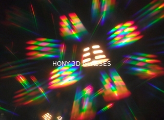 虹 3d の花火ガラス、フレームの Diffration プラスチック ガラス