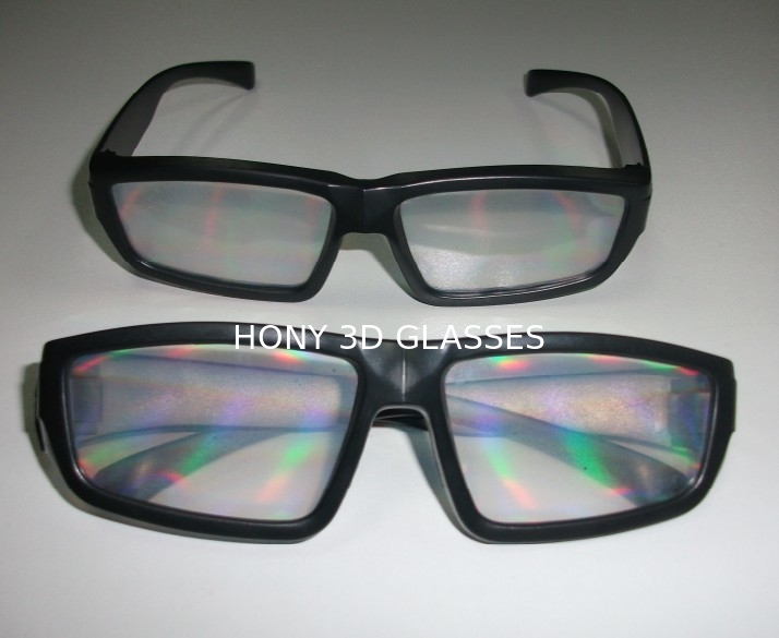 昇進の強力な虹 3d の花火ガラス、再使用可能な 3d ガラス